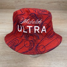 Michelob Ultra Bucket Hat Limited Edition Golf Course Pattern Red