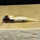 Hot Wheels Redlines 1969 Heavyweights Car Hauler White Red Blue 1:64 Diecast