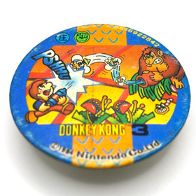 Donkey Kong 3 1984 Nintendo Vintage Japanese Round Menko Cards Famicom Set of 2