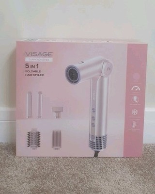 Brandneu Visage Aldi Diamond Serie 5-in-1 Faltbarer Haarstyler Rosa