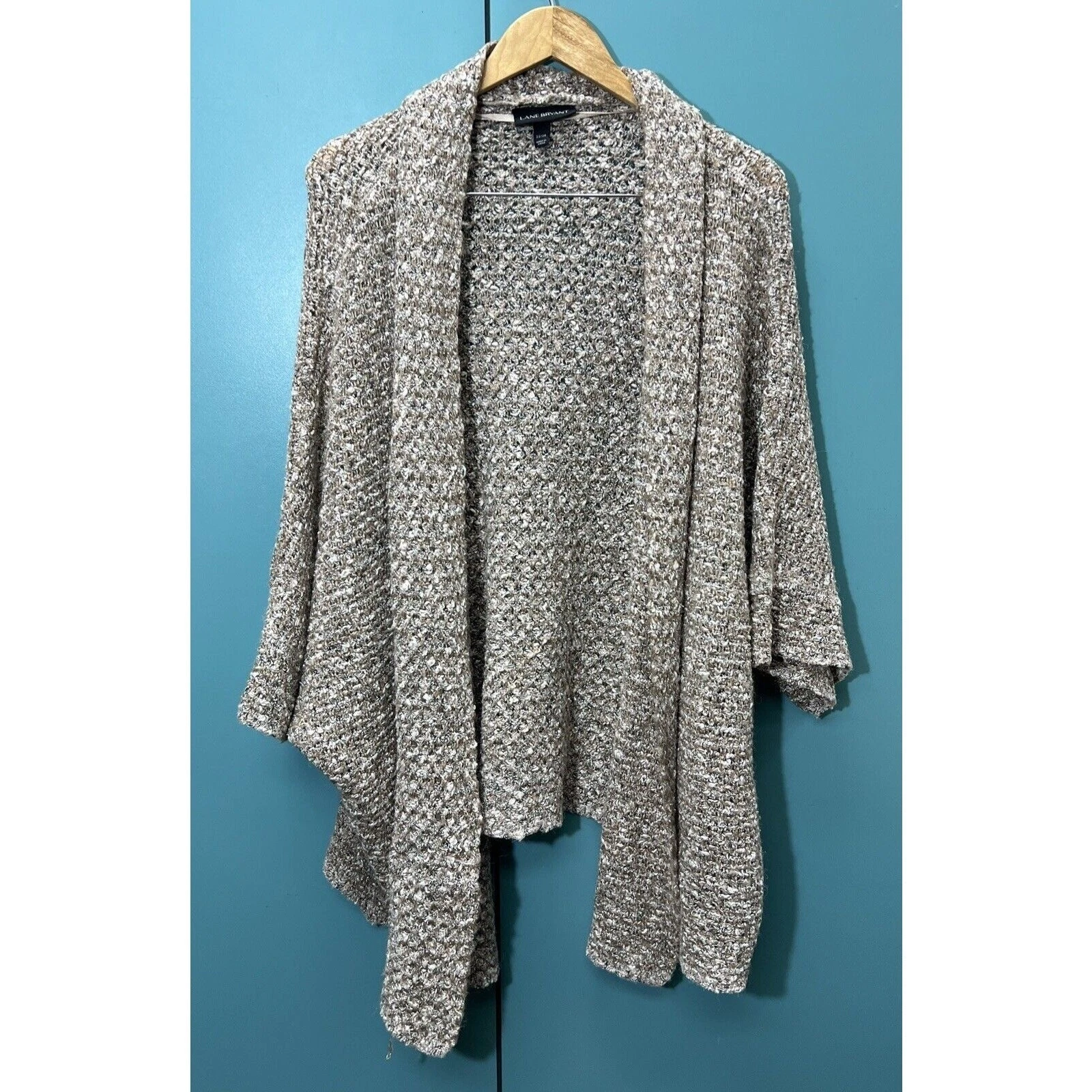 Lane Bryant Sweater 22 24 26 28 Cape Poncho Pullover Kimono Oversized Cardigan
