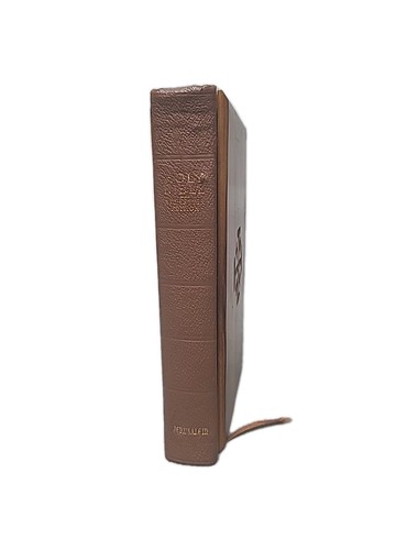 VTG 1957 Holy Bible Olive Wood Cover Jerusalem/Bethlehem KJV Red Letter Edition - Picture 3 of 21