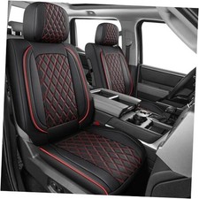 Tundra Seat Covers 2014-2021, Leather Truck Full Set 2014-2021 Black and Red