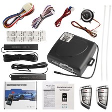 Keyless Entry Remote Starter Engine Push Start Button Kits Alarm System Pke 12v