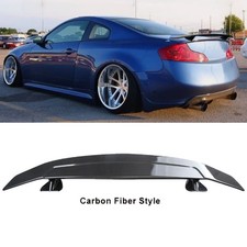 46gt Style Rear Trunk Lip Spoiler Wing Carbon Style For Infiniti G37 G35 Coupe