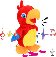 Talking Parrot Repeats What You Say Walking Electric Interactive Animated Toy Sp