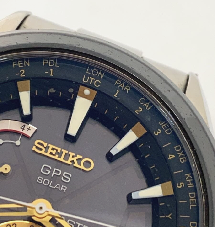 Seiko Astron SBXA005 7X52-0AA0 Titanium Solar Black Dial Men's