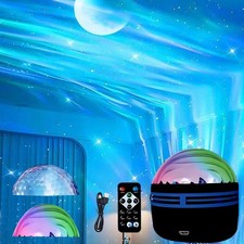2 In 1 Northern Lights And Ocean Wave Projector Light Projector With Black