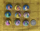 Lot Of 9 😸Handmade😸 1 Inch Cat Pin Buttons Stamped Ink Colored Pencil Pinback — photo 7