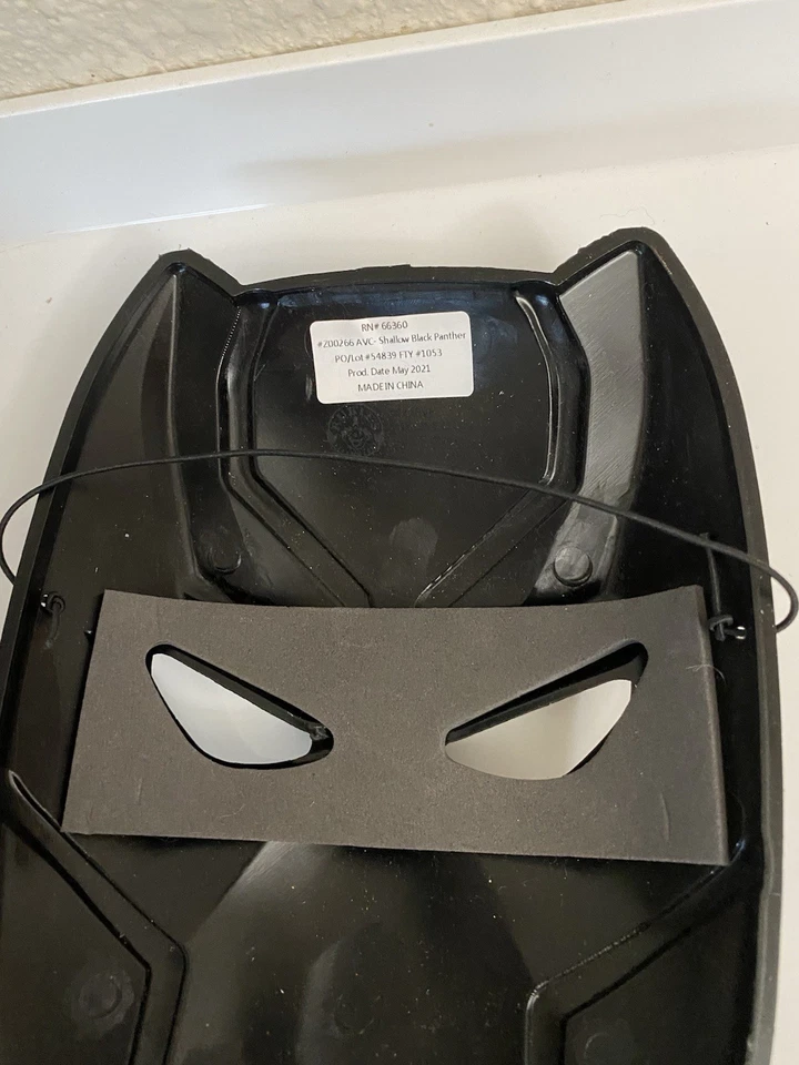 Máscara de Batalla Pantera Negra Marvel Vengadores Niño Disfraz de Halloween Talla Única Foto 3 de 3