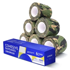 Cohesive Bandage 2â€ x 5 Yards 6 Rolls Self Adherent Wrap Medical Tape Adhesiv