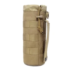 Tactical MOLLE Pouch Water Bottle Holder with Mesh Pocket