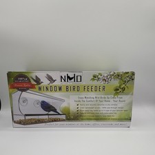 Nature's Hangout Window Bird Feeder Seed Feeder Clear Acrylic 4 Cups Easy Clean
