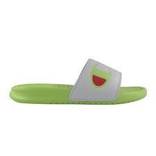Champion Women's White/Chill Super Script Slides CM1003