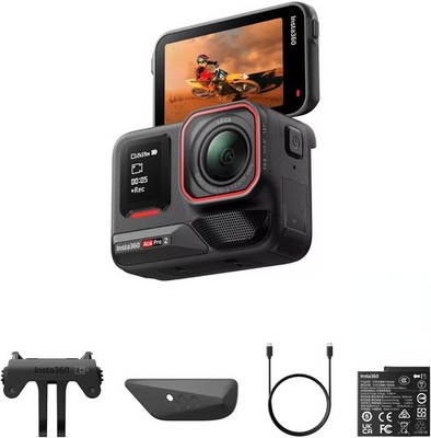 Insta360 ACE PRO 2 Waterproof Action Camera with Single Battery Black