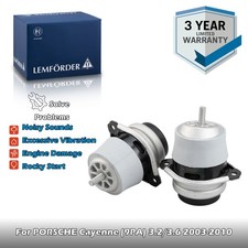 LEMFORDER LEFT AND RIGHT SIDE ENGINE MOUNTS FOR PORSCHE CAYENNE 9PA 3.2L 3.6L