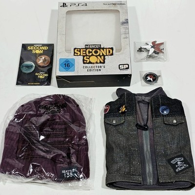 Collectors Box ohne Spiel INFAMOUS SECOND SON Beanie Delsin Jacke Münze Öffner