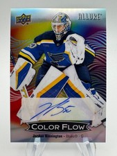 2024-25 Allure Hockey JORDAN BINNINGTON Full Rainbow Color Flow Auto #CFAJB