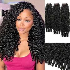 Burmese Curly Bundle Real Raw Human Hair Extensions Water Curly Hair Spiral Ends