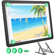 Rechargeable A4 Light Box for Tracing,Bawaslom LED Pad with A4, Black