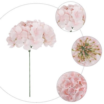 Pink Simulation Hydrangea Flowers Artificial Flower Decor for Wedding Home
