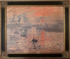 MONET,  "Impression: Sunrise" Museum Shop Brushstrokes Collection #363/980