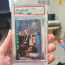 Topps Knockout Platinum 1/1 Anderson Silva PSA 6 