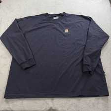 Carhartt FR Force Shirt Mens 2XL Blue Flame Resistant Long Sleeve 102904-410