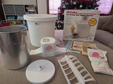 Rival Ice Cream Maker 4 QT Electric Yogurt Freezer 8401 In Original Box 