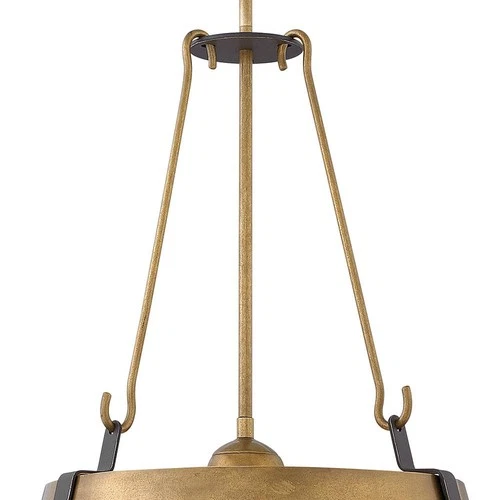 Hinkley Cartwright 19 1/2" Wide Rustic Brass Pendant Light - Picture 6 of 8