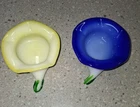 2 small Vintage Murano Art Glass Lilly Trinket Bowls