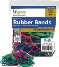 Upgrade Rubber Bands, Assorted Sizes  Colors, 1/4 lb Bag, USA