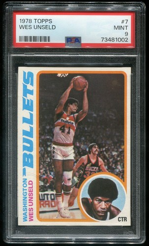 Wes Unseld #7 1978 Topps card