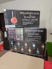 Thinkgeek Planetary String Lights 10 Bulb Replacement Set Solar System