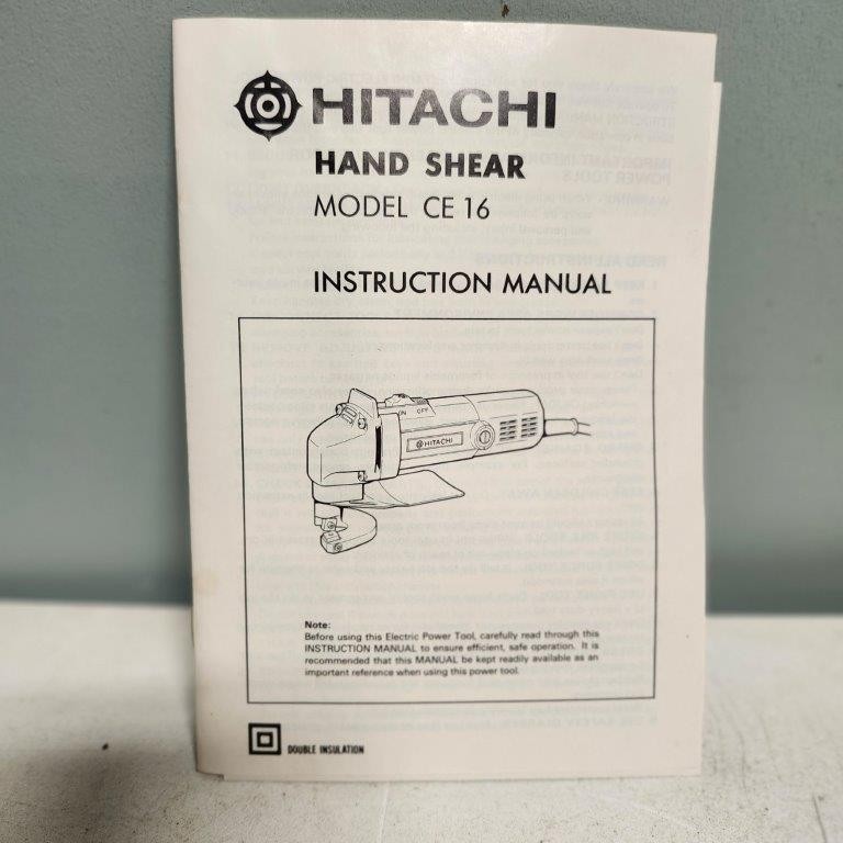 Hitachi CE16 Portable Electric 16 Gauge Metal Hand Shear New in Original Box
