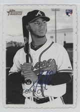 2018 Topps Heritage 1969 Topps Deckle Edge Ozzie Albies #11 Rookie RC 11ff