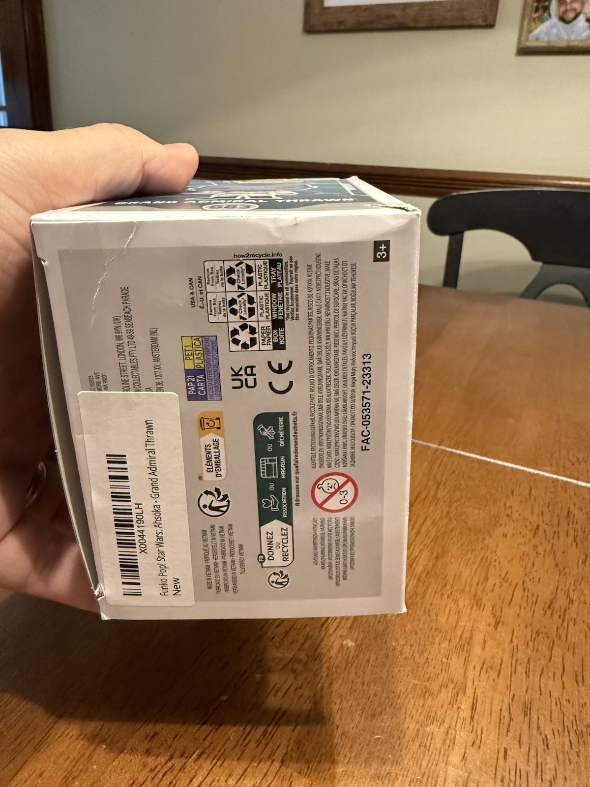 Lars Mikkelsen Actor Signed #683 Star Wars GA Thrawn FUNKO POP Vinyl JSA COA