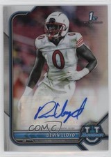 2021-22 Bowman U Bowman Chrome Prospect Auto Devin Lloyd #BCPA-DL Auto 0hj2