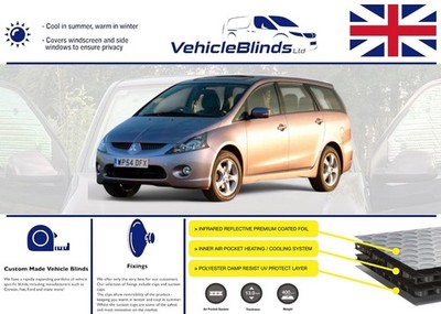 Thermo Rollos für Mitsubishi Grandis (2004-2011) 5 Türer
