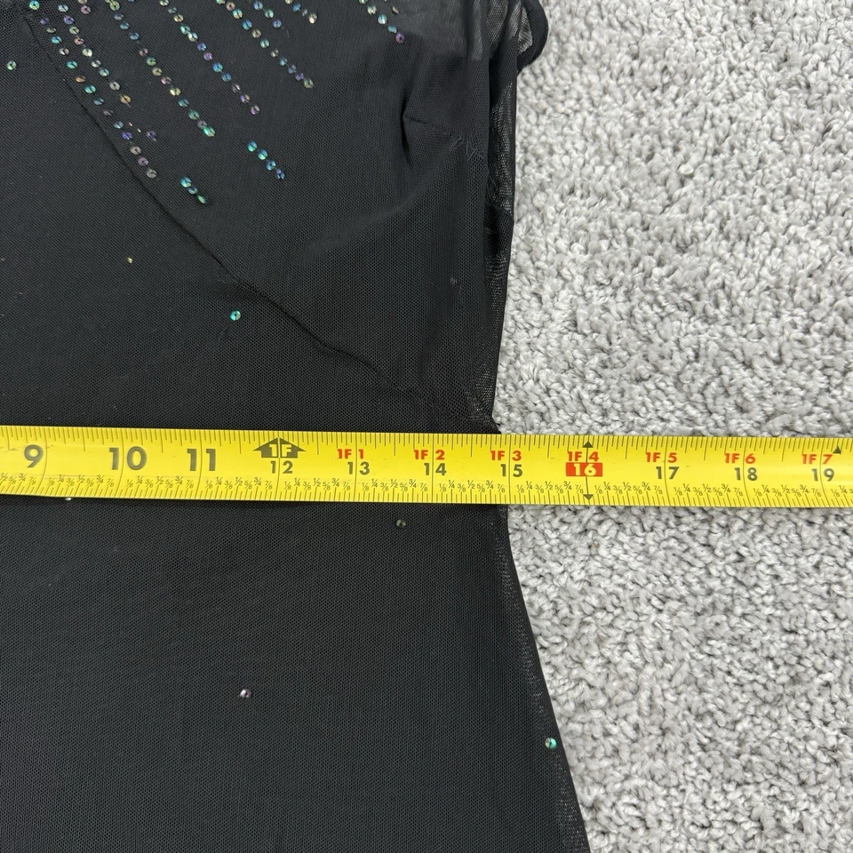 Vestido De Colección Y2K Amanda Smith Para Mujer M Lentejuelas Bruja Hada Grunge Capricho Transparente Foto 3 de 4