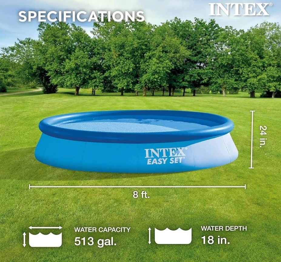Intex Easy Set 8ft x 24in inflatable swimming pool - Image 2 of 4