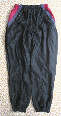 Pantalon Nike Vintage Nylon noir Polyester Survetement 90'S Tracksuit - L - Photo 1/4