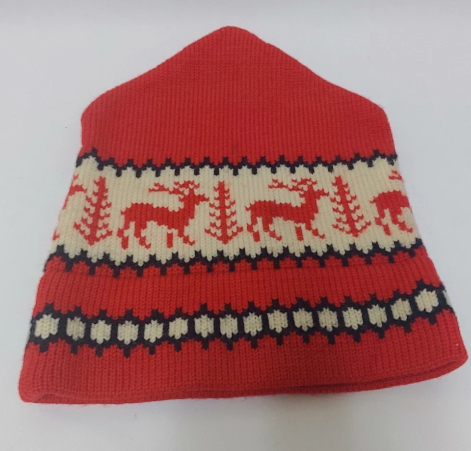 Vintage Morrisville VERMONT Wool B & W Williams Bar-W Originals Beanie ski hat - Image 2 of 4