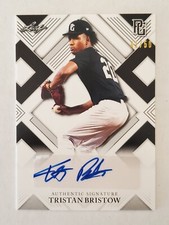 TRISTAN BRISTOW 2023 Leaf Perfect Game  Showcase BLACK AUTO #'d 41/50 Vanderbilt