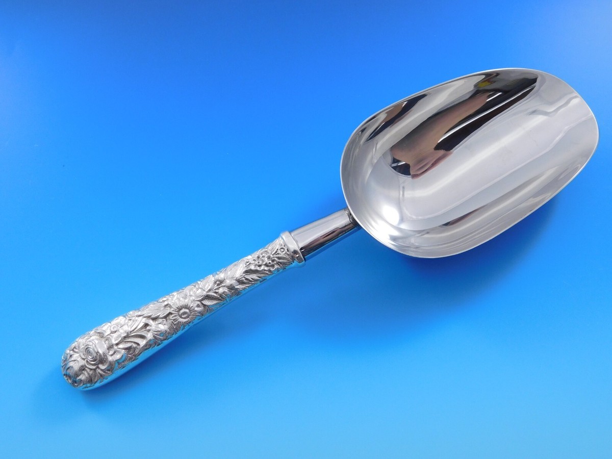 Repousse by Kirk Sterling Silver Ice Scoop HH w/Stainless Custom