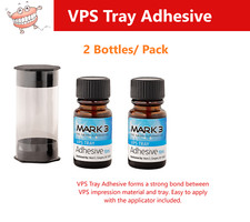 Dental MARK3 VPS Vinyl Tray Adhesive 10 ml, 2 PACK Exp 11/2028, made in USA