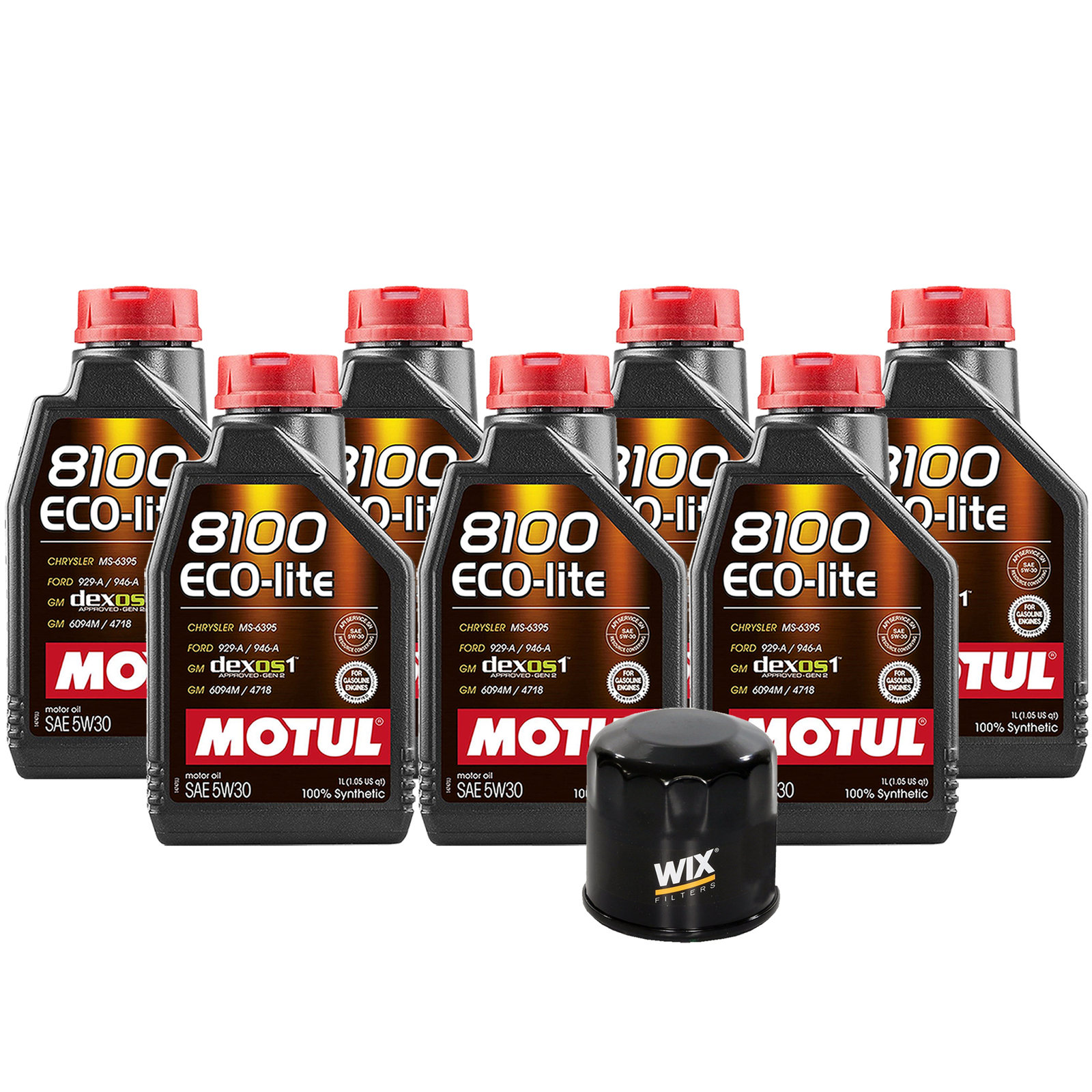 Api 1.7l 7L Motul 8100 ECO-LITE 5W30 Wix Filter Motor Oil Change Kit For Subaru ...