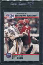 1990 Pro Set Super Bowl Supermen Curley Culp #82 Chiefs