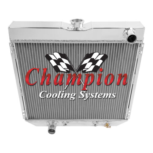 3 Row Champion Radiator Lowhose Driver 20",16" SPAL Fan,Shroud-1969-1970 Mustang - Picture 4 of 7