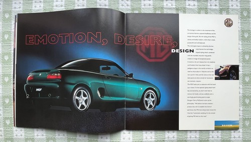 MG MGF 1995-97 UK Market Sales Brochure 1.8i & VVC - Pub No 4899 (large) - Picture 6 of 13